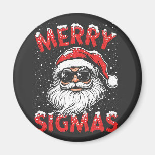 Merry Sigmas Funny Gen Alpha Mitten School Christm Magnet