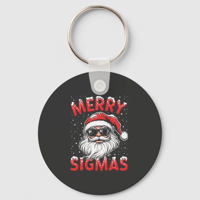 Merry Sigmas Funny Gen Alpha Mitten School Christm Nyckelring (Framsida)