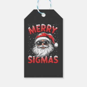 Merry Sigmas Funny Gen Alpha Mitten School Christm Presentetikett