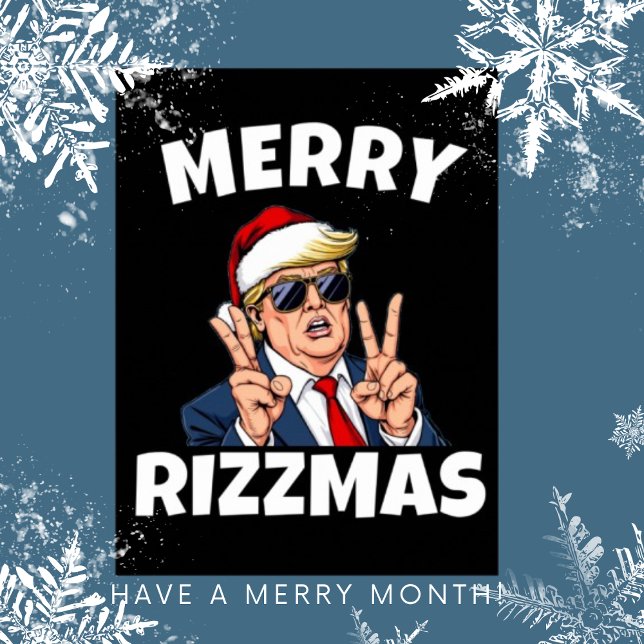 Merry Skibidi Rizzmas Santa Trump Poster (Skapare uppladdad)