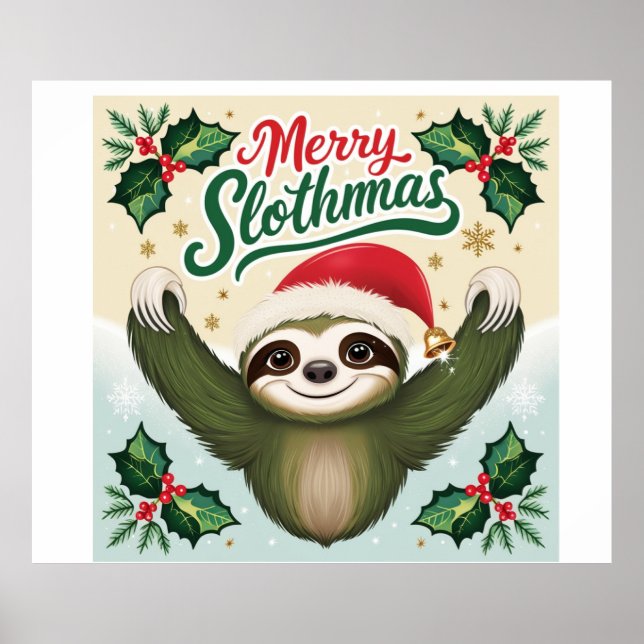 Merry Sloath christmas Poster (Framsidan)