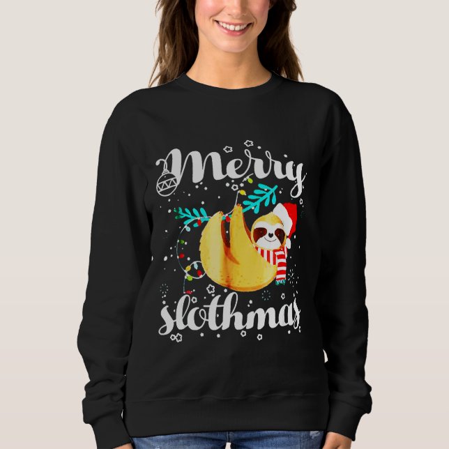 Merry Slothmas 115 T Shirt (Framsida)