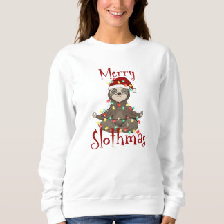 Merry Slothmas Festive jul T Shirt