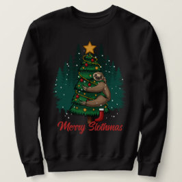 Merry Slothmas - julslottskjortan Lång Ärmad Tröja