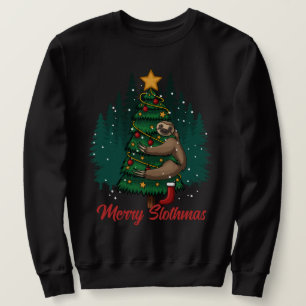 Merry Slothmas - julslottskjortan Lång Ärmad Tröja