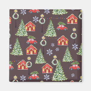 Merry Slothmas Sloth Cute Julafton jul Magnet