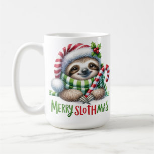 Merry Slothmas Sloth jul Mugg - Lustigt Helgdag