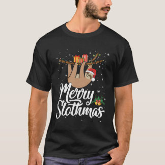Merry Slothmas t pajama for Sloth Älskare for Chri Shirt