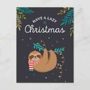 Merry Slothmas vykort