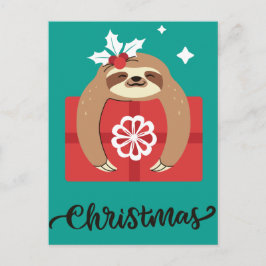 Merry Slothmas vykort