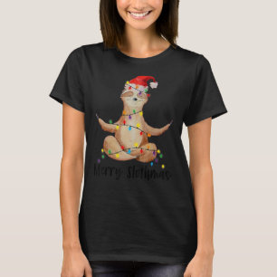 Merry Slotmas jul Santa Hat Trendig Winter Ho T Shirt