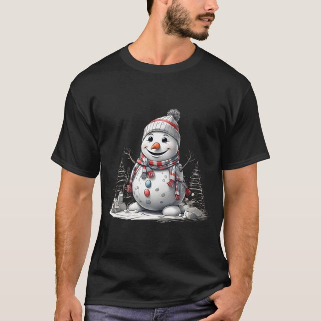 Merry Snögubbe Chuckles Tee (Framsida)