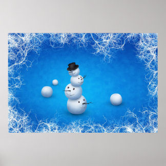 Merry Snögubbe Poster