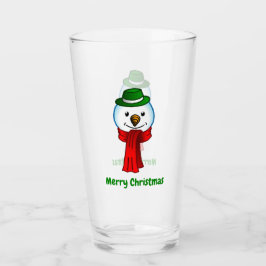 Merry Snowman with his Red Scarf Glaskopp