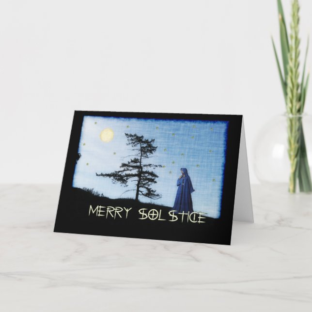 Merry Solstice Nght Helgkort (Framsida)