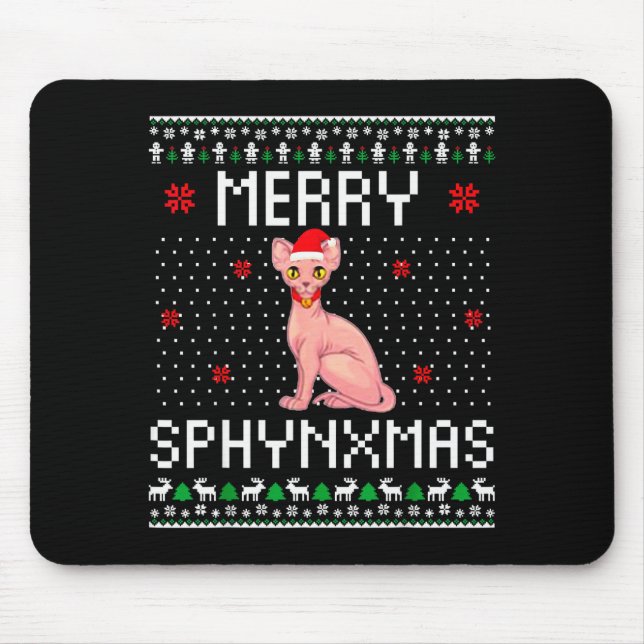 Merry Sphynxmas Sphynx Cat Lover Christmas Ugly Me Musmatta (Framsidan)