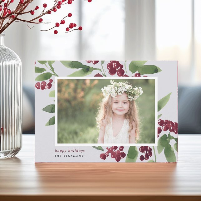 Merry Sprigs | Glad helg Photo Julkort (Skapare uppladdad)