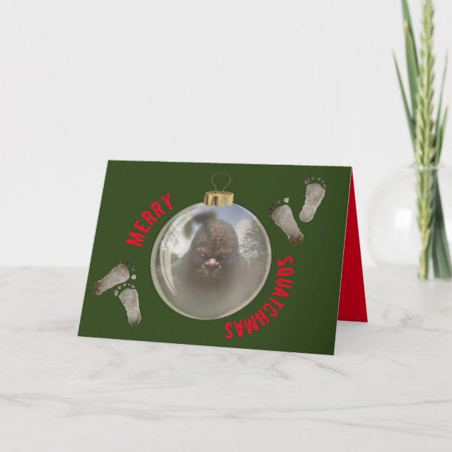 MERRY SQUATCHMAS HELGKORT (Framsida)