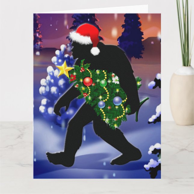 MERRY SQUATCHMAS KORT (Framsida)