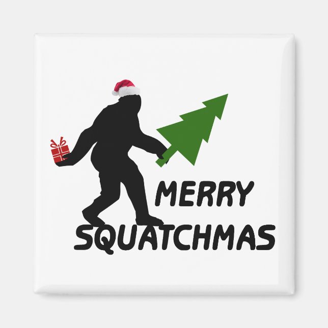 Merry Squatchmas Magnet (Framsidan)