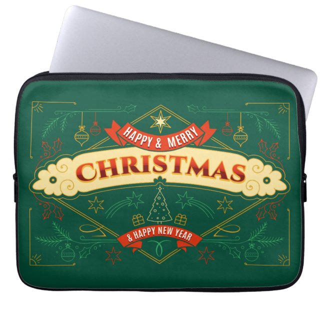 Merry Squishmas Laptop Fodral (Framsidan)