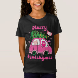 Merry Squishymas Rosa Car T Shirt