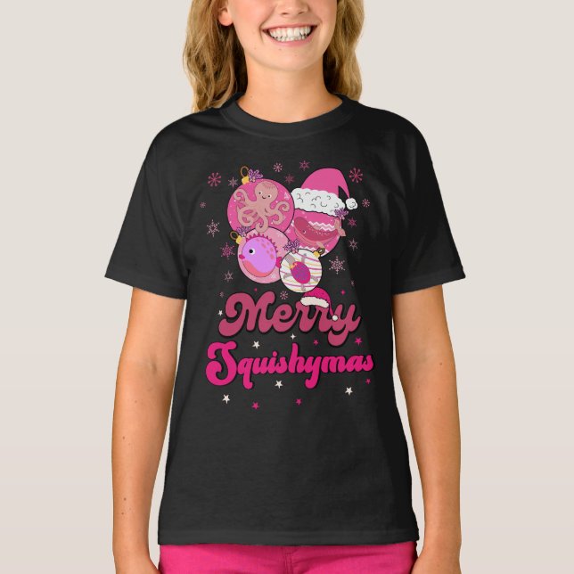 Merry Squishymas T Shirt (Framsida)
