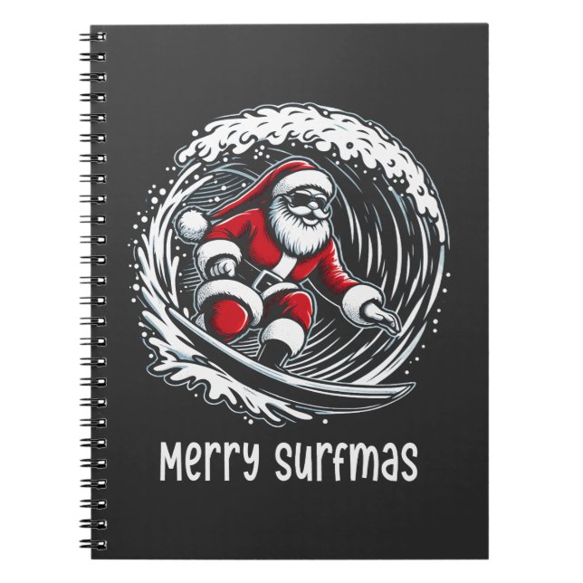 Merry Surfmas Anteckningsbok (Framsidan)