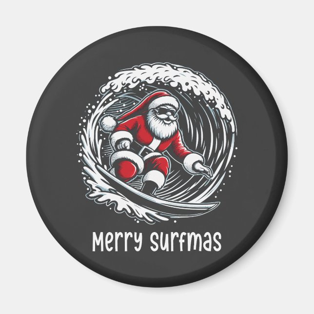 Merry Surfmas Magnet (Framsidan)