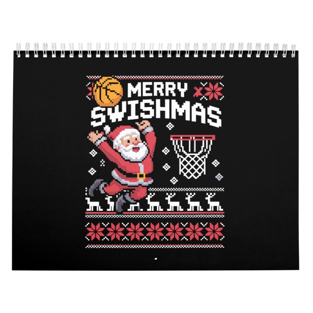 Merry Swishmas Basketball Ugly Christmas Xmas  Kalender (Omslag)