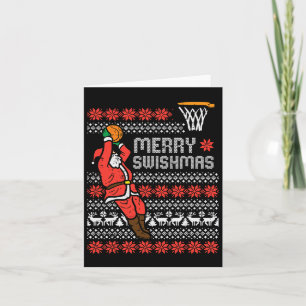 Merry Swishmas Basketball Ugly jul Julafton Manar Kort