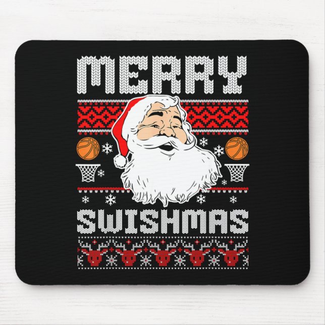 Merry Swishmas Basketball Xmas Ugly Christmas Men  Musmatta (Framsidan)