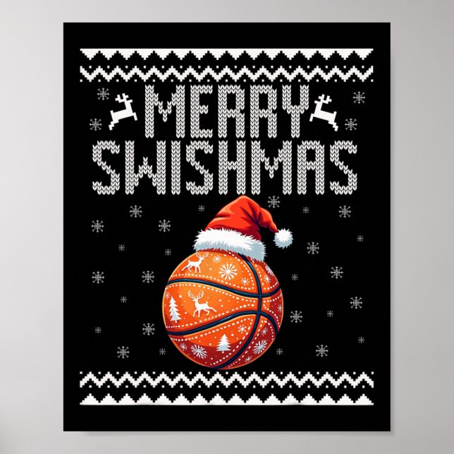 Merry Swishmas jul Bysketll Ugly Youth Sweat Poster (Framsidan)