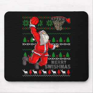 Merry Swishmas Santa Bysketbyll Byll Ugly Christma Musmatta