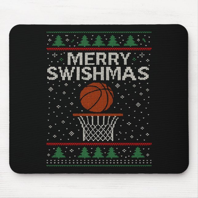 Merry Swishmas Ugly Christmas Sweater Basketball J Musmatta (Framsidan)