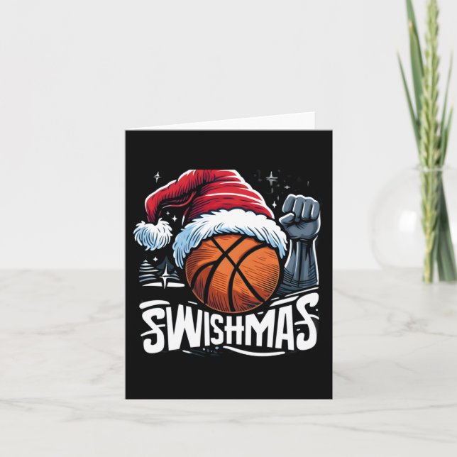 Merry Swishmas Ugly jul Basketball jul Kort (Framsida)