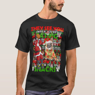 Merry Swishmas Ugly jul Basketball jul T Shirt
