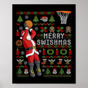 Merry Swishmas Ugly jul Sketll jul jul Poster