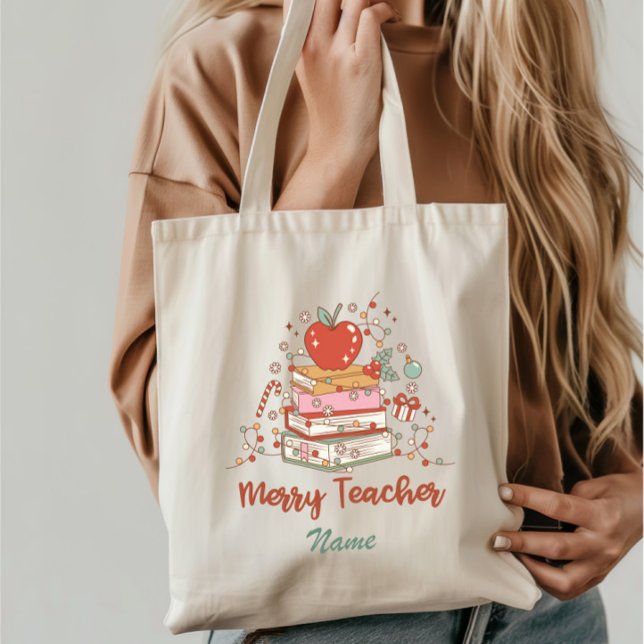 Merry Teacher jul Tygkasse (Skapare uppladdad)