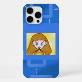 Merry Tecknad Blue Geometric Phone Case