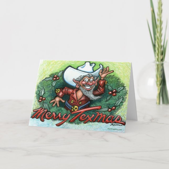 Merry Texmas Helgkort (Framsida)