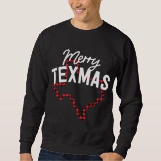 Merry Texmas Southern Texas-julstaten Buffal Lång Ärmad Tröja