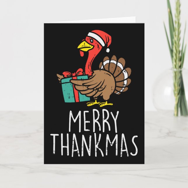 Merry Thankmas Santa Turkey Day Thanksgiving Chris Kort (Framsida)