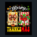 Merry Thanksmas Thanksgiving Christmas Coquette Bo Poster<br><div class="desc">Merry Thanksmas Thanksgiving Christmas Coquette Bow Candy</div>