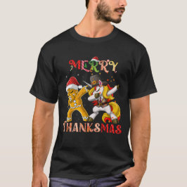 Merry Thanksmas Unicorn Biscuit Dabbing T Shirt