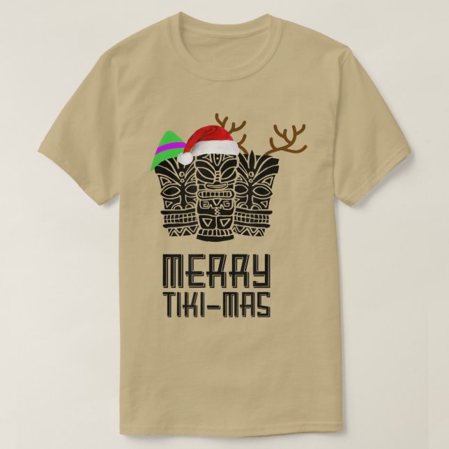 Merry TikiMas jul, Santa Hat Tiki Tee (Design framsida)
