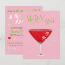 Merry-tini Merry Martini Helgdag Cocktail Party
