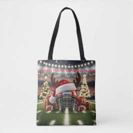 Merry Touchdown Tote - Festive Football Helgdag Ba Tygkasse