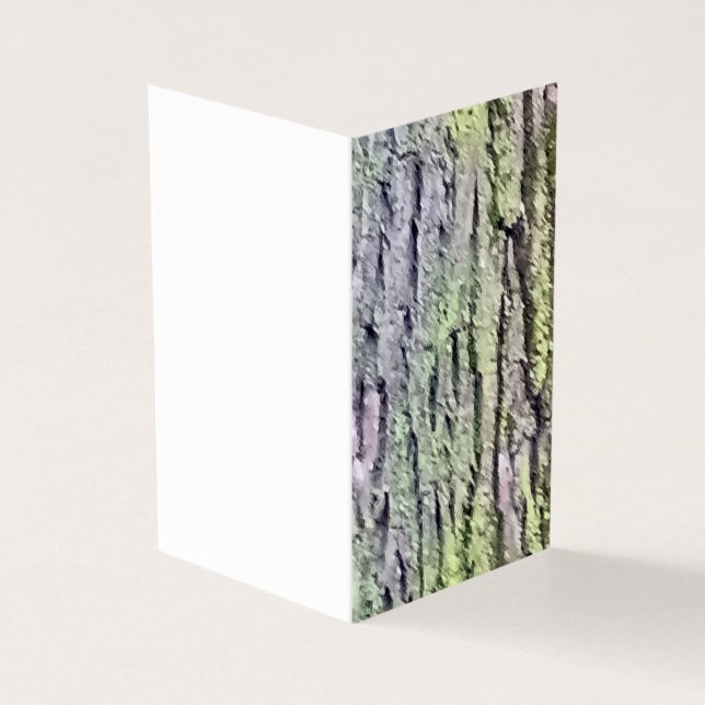 Merry Träd Moss Card Kort (Utsida)