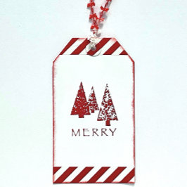 Merry Träd Wood Art Frimärke Stämpel